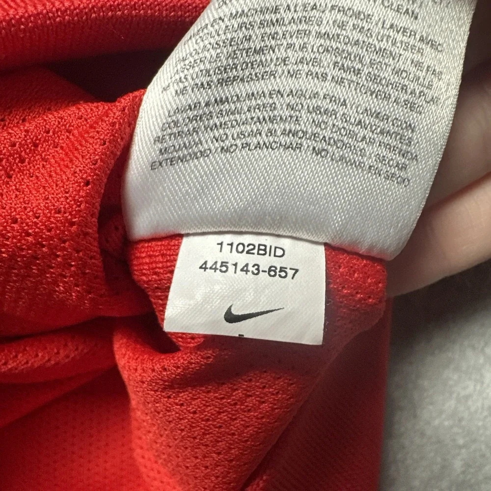 Nike Mens Dri-Fit Full-Zip Jacket Red Size Large